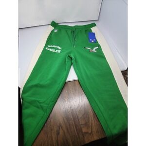 Philadelphia Eagles NFL Men's Kelly Green & Beige Jogger Sweatpants Sz L NWT